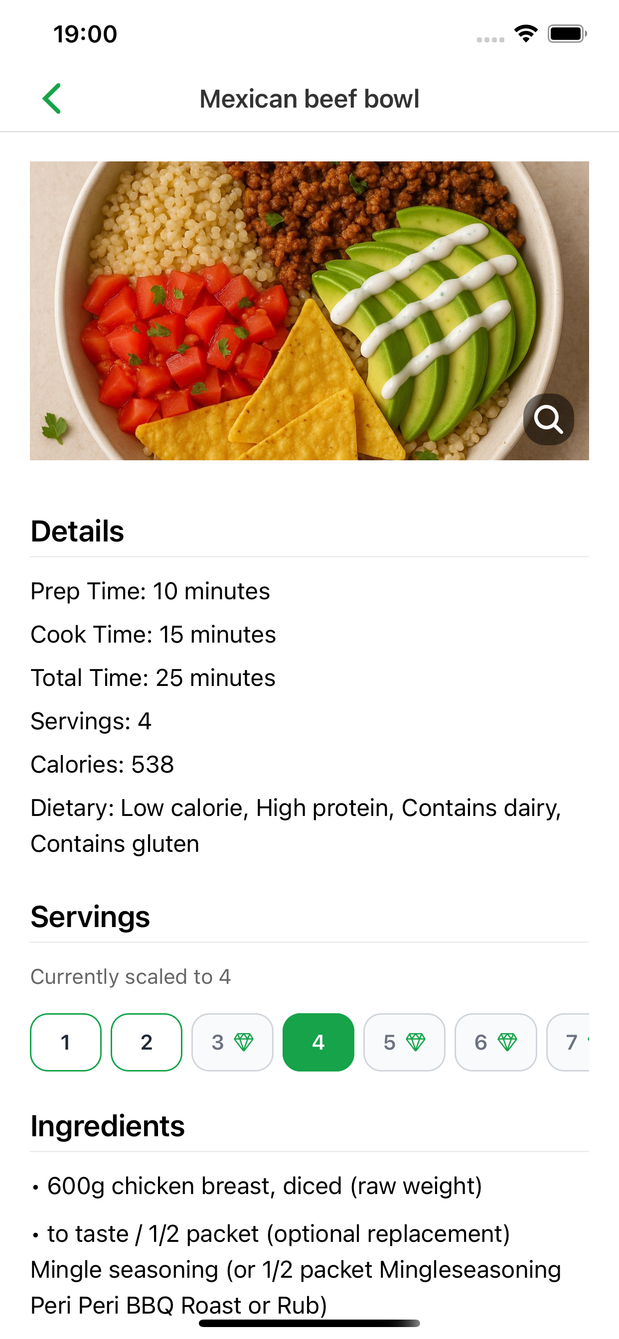 SaveRecipe home screen quick actions